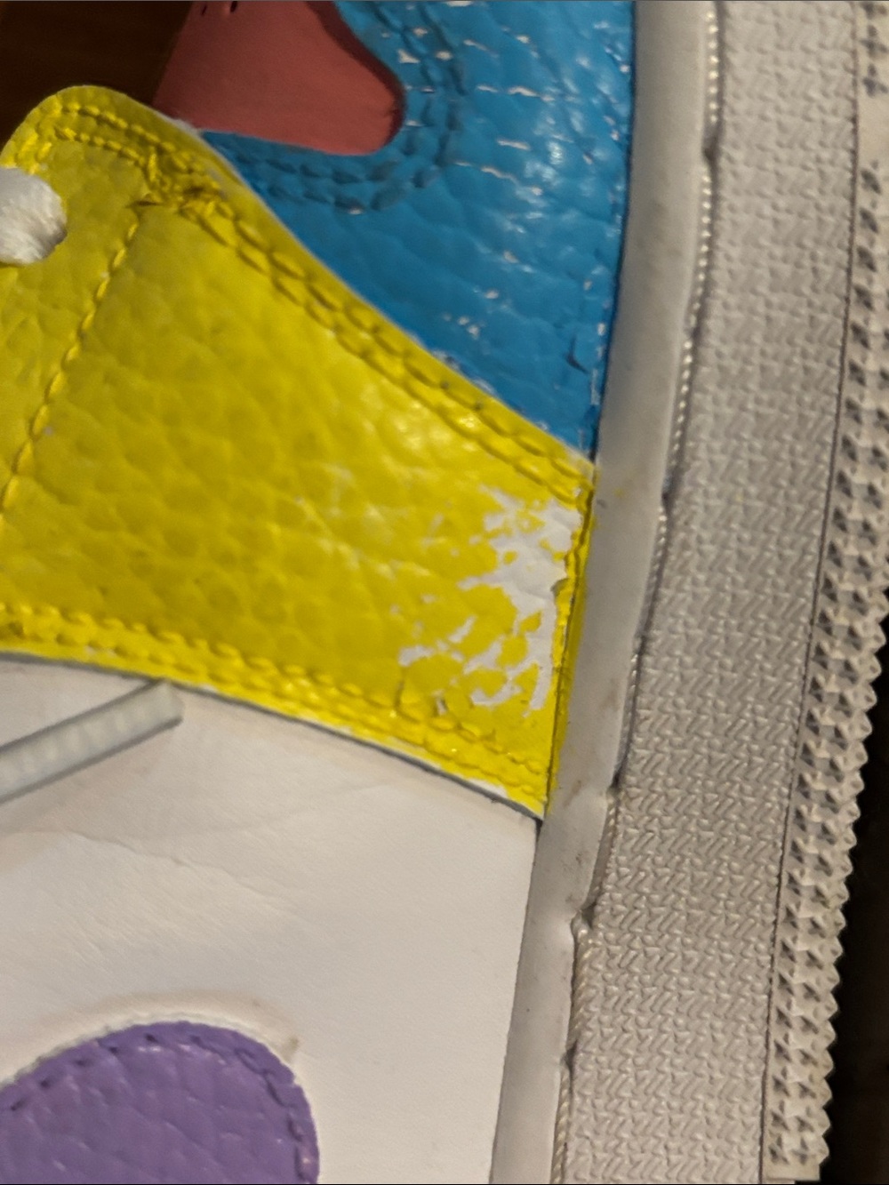 Nike Kids Multicolor Mid-Top Sneakers - White, Pink, Blue, Yellow, Green - Picture 10 of 11